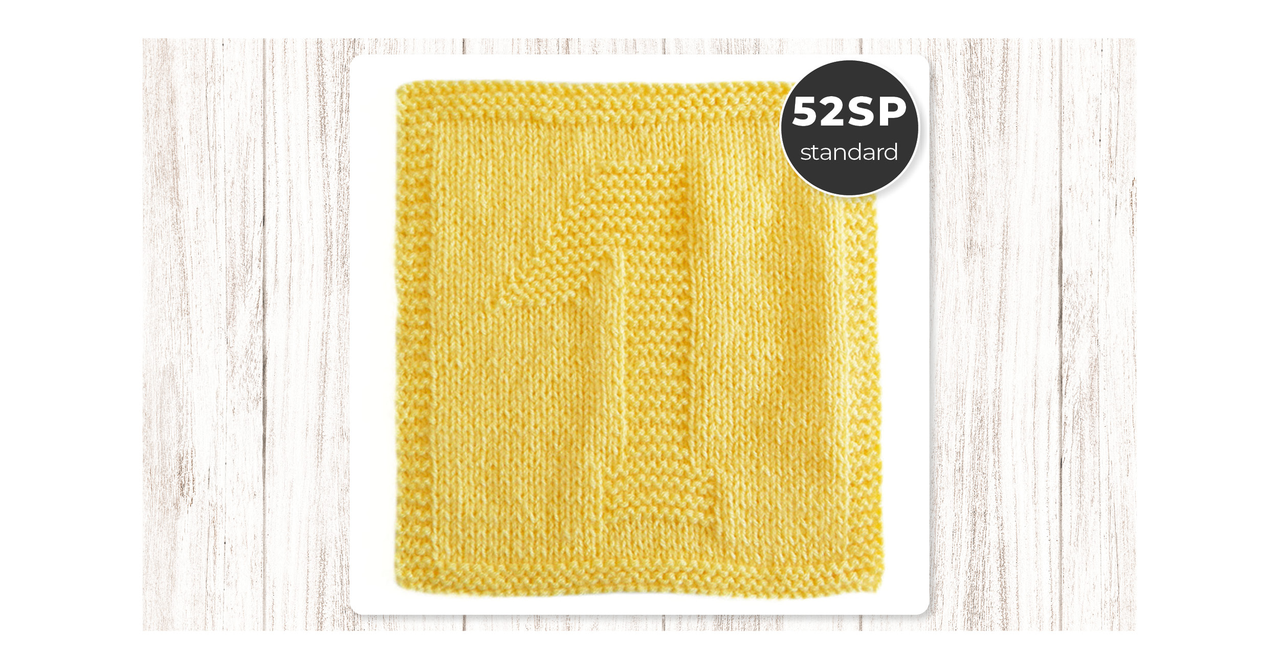 Number 1 Knitting Pattern: 52SP Standard Blanket Block | Oh La Lana!