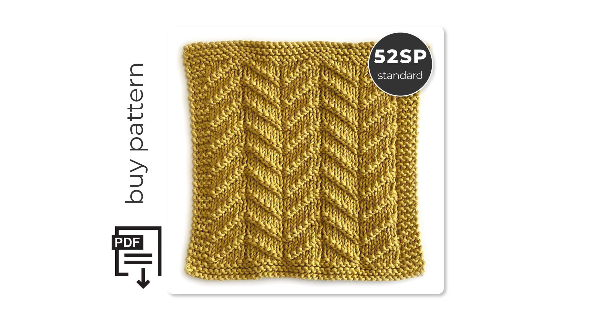 BROKEN CHEVRON dishcloth knitting pattern - Oh La Lana!