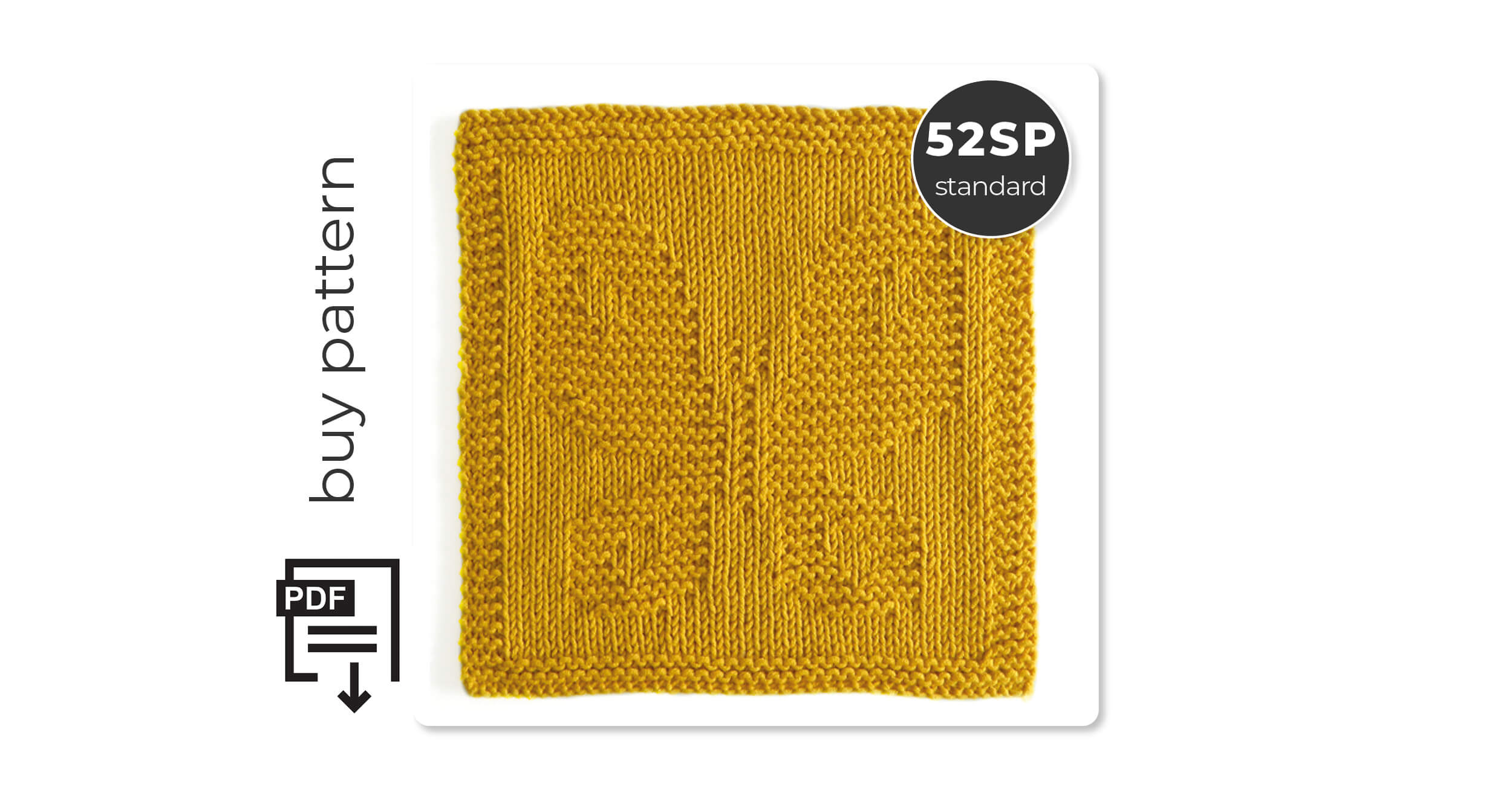 BUTTERFLY Dishcloth knitting pattern (52SP sized) - Oh La Lana!