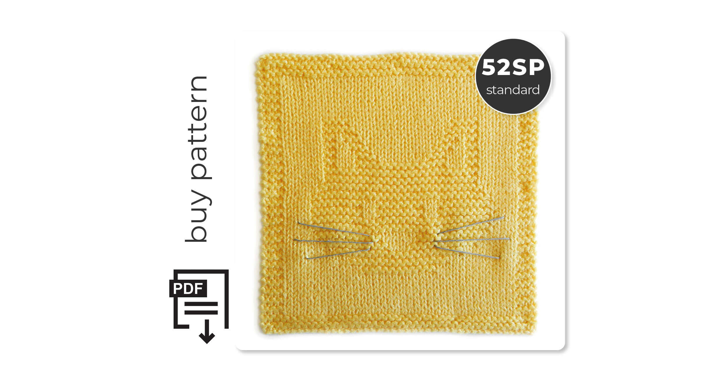 CATS HEAD knitting pattern (52SP sized) - Oh La Lana!